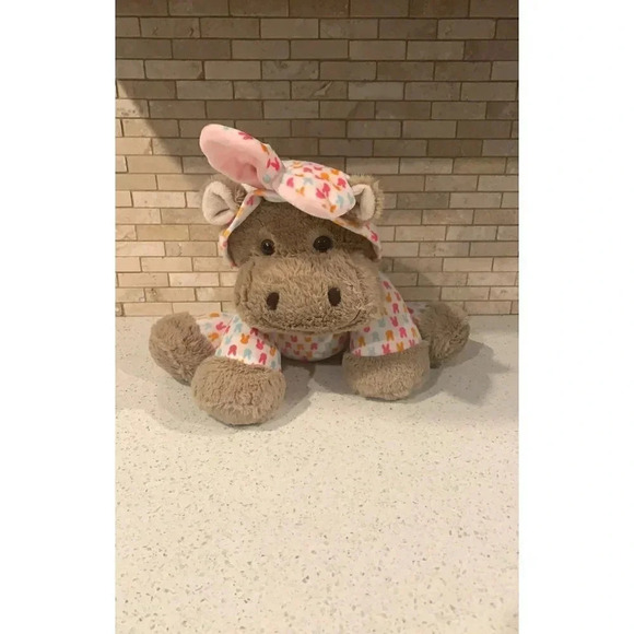 Dan Dee Cow in Fleece Peeps Print Plush b27 - Picture 1 of 5